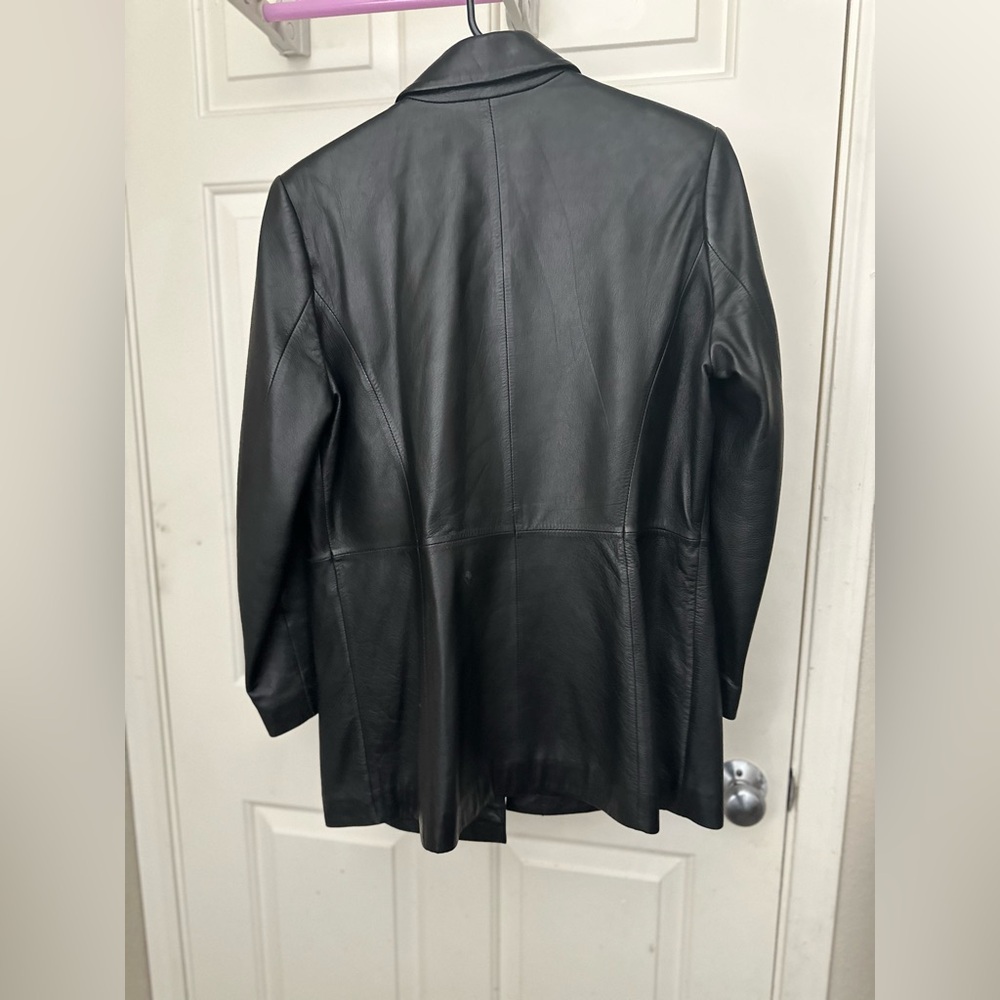 Preview Collection Black Leather Jacket - Picture 2 of 4